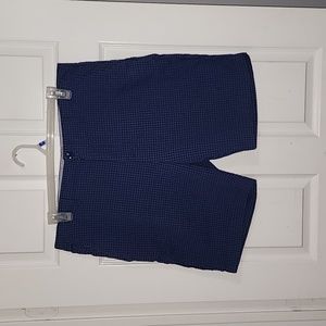 POLO RL Blue Plaid Print Shorts/Size 36